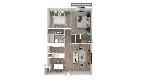 a 3d floor plan
